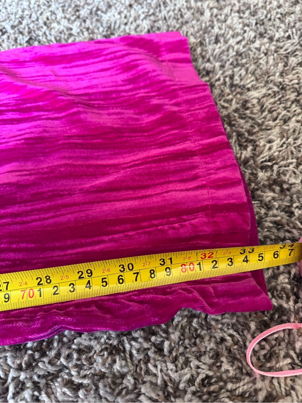 Nasty Gal Hot Pink Crushed Velvet Tailored BLAZER Suit Set 33 Inseam Size 8 - Picture 13 of 14